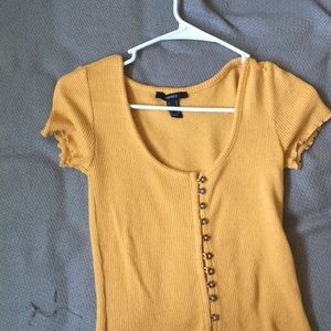 never been worn before Forever 21 yellow top